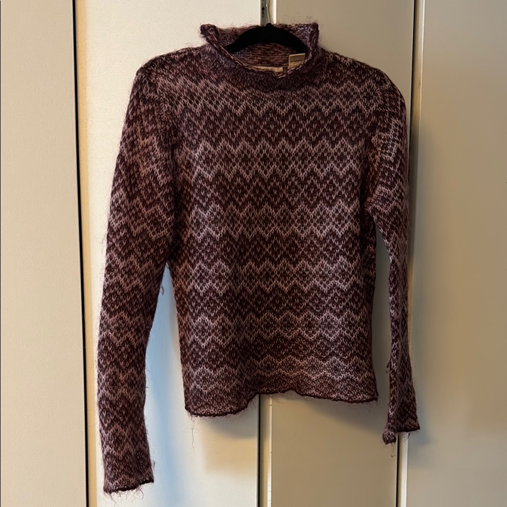 Chic Purple Knit Sweater